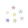 Joias para Unhas Artísticas Flor de Cinco Pétalas Transparente Fresca de Gelo Ins Flores Pequenas Coloridas Brancas Rosas Azuis Diamantes para Unhas Vestíveis