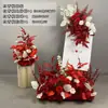 Nuevos Arreglos Florales de Piso para Decoración de Bodas, Arte Floral para Bodas, Arreglos Florales para Escenario en T, Arreglos Florales de Bienvenida para Hoteles