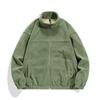 Suéter Cárdigan Cálido con Forro Polar para Otoño e Invierno Chaqueta de Hombre a la Moda Forro Polar Grueso Chaqueta con Cuello Alto para Hombre