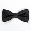 Pajarita Formal para Hombre Color Borgoña Patrón Borgoña Pajarita de Novio Masculina Boda Padrino Pajarita Doble Femenina Negra