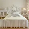 Saia de Cama Floral AB Estampada de Algodão Nova para Primavera/Verão 2026 Saia de Cama Peça Única