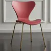 Silla Silla hogar respaldo engrosado lujo ligero plástico moderno minimalista adulto creativo ocio mesa y silla de restaurante