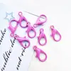 Cierre de Langosta Metálico de Colores de 14 mm Accesorios para Joyería DIY Llavero Dulce Hebilla de Joyería con Pintura en Spray de Colores Hebilla para Perro