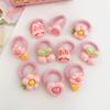 Linda Diadema Rosa Infantil, Alta Elasticidad, Sin Daño al Cabello, Aro de Toalla para Niña Pequeña, Linda Cuerda para el Cabello Dopamina, Coreana