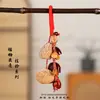 Sonajeros de Cáscara de Semilla y Fruta, Carrillones de Viento Hechos a Mano, Campanas Colgantes Sanadoras, Colgantes de Fruta de Planta, Colgantes para Mochila, Decoraciones para Coche, Accesorios