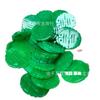 Jade verde seco redondo doble felicidad verde seco carácter Xi accesorios para joyería DIY Accesorios de jade jade pendientes colgante al por mayor