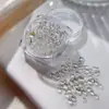 Accesorios para Uñas, Cuentas de Cristal Transparente Hielo, Pedrería Apilada, Cuentas de Sirena, Tamaños Mixtos Coloridos, Decoraciones para Uñas al por Mayor