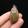 Pingente Irregular de Pedra Natural Exquisito Cristal Rosa Pedra Olho de Tigre Acessórios para Joias de Colar DIY Pingente