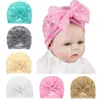 Moda de comercio exterior Sombrero de encaje para niños Gorro de encaje con lazo para recién nacidos Gorro de encaje transparente para bebé