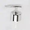 Bomba de plástico direta da fábrica, cabeça de pressão plana, cabeça de pressão para emulsão, dispensador para sabonete líquido, gel de banho, frasco de cosméticos