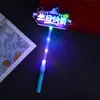 Barra Luminosa de Mano Accesorios de Ambiente Feliz Cumpleaños Arreglo de Ambiente Luminoso Aro para el Pelo con Purpurina para Niños y Niñas