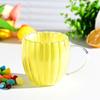 Vaso de Vidrio de Doble Capa Resistente a Altas Temperaturas de Alto Borosilicato para Uso Doméstico, Vaso con Asa Estilo Ins Colorido, Taza para Desayuno Café Leche de Oficina
