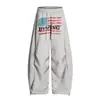 Nuevos Pantalones Grises Casuales Perezosos Artísticos Simples Versátiles Estilo Harajuku Japonés Ins de Moda