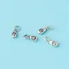 Colgante de Gota de Agua con Carácter de Fortuna Sólido Plata S925 Retro Antiguo Colgante Pequeño con Carácter de Fortuna Estilo Chino Pulsera Accesorios de Plata