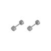Aretes de Hebilla de Tornillo con Orificios para las Orejas para Hombre, Aretes Distintivos, Estilo Mancuerna