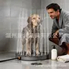Ducha de Jardín Kangrun Redonda Negra Marco de Aluminio Gunmetal Montaje en Suelo A prueba de Viento e Impermeable Altura de la Fuente Hasta 4 Metros con Ruedas