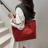Bolso de Hombro Sobaco con Costuras Retro Europeas y Americanas de Gran Capacidad Pu Bolso Tote para Mujer Bolso de Mano Moderno para Viajar