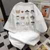 Camiseta de Manga Curta Estampada com Desenho Divertido Shin-Chan Estilo Verão 2026 Novo Estilo Blusa Solta para Homens e Mulheres no Mesmo Estilo Estilo Ins
