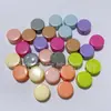 Verniz de acrílico para assar bolos redondos, fatia de leite de bolo, contas com furo reto, contas para bijuteria DIY, corrente para celular feita à mão, pendente para carro, acessórios para bolsa de sapatos
