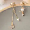 Aretes de Perla para Mujeres Sin Perforaciones, Ganchos de Oreja Vintage, Pendientes de Borla, Joyería al por Mayor
