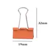 Clip de Carpeta Naranja 32mm Acero de Manganeso 25mm Clip de Cola de Golondrina Clip de Boleto de Hierro Hoja Express para Documentos Papel de Examen 19mm Clip Pequeño