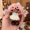 Kit de materiales DIY hecho a mano para muñecas de vaina, colgantes de campanillas de viento de frutas terminados, colgantes de coche de muñeca de vaina de cáscara de fruta