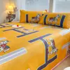 Conjunto de Tres Piezas de Seda Helada con Dibujos para Verano, Sábanas Refrigerantes Individuales/Dobles para el Hogar, Lavable a Máquina, Colchoneta Refrigerante para Dormitorio de Estudiantes con Aire Acondicionado