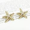 Starfish Metal Button Creative Five-pointed Alloy Button Sweater Malha Cardigan Moda Costurado à Mão Fivela Acessórios