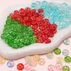 Flor de Cerezo de Cristal Trébol de Cuatro Hojas DIY Hecho a Mano Autodiseñado Accesorios de Cuentas Cuentas Pendientes Pasador Accesorios para Cordón Material