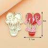 Fabricante de Accesorios de Joyería DIY de Flores en Stock, Accesorios de Colgantes Hechos a Mano en Forma de Corazón, Fabricante de Accesorios de Joyería DIY de Aleación