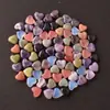 Adorno en forma de corazón de amatista natural y cuarzo rosa 2 cm adorno de corazón de cristal adorno de corazón de color mixto recuerdo jade