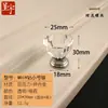 Manija de Cajón Acrílica Panel de Puerta de Vidrio Transparente con Forma de Diamante Manija de Bola de Cristal de Agujero Único Manija de Puerta de Gabinete