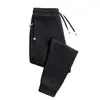 Pantalones Deportivos de Piel de Cordero con Bolsillo con Cremallera para Medir para Hombre Invierno con Forro Polar Gruesos Cálidos Pantalones Deportivos para Hombre Pantalones Casuales