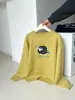 Suéter pullover de lã de cordeiro com bordado de toalha tridimensional estilo coreano, jovem, para mulheres, solto e macio, top casual para outono e inverno