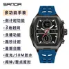 Popular Reloj Electrónico Senda de Alto Valor con Forma de Barril para Hombre, Reloj Despertador Deportivo de Tres Zonas Horarias de Moda para Estudiantes con Función de Repetición