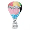 Globo Aerostático Serie Gota de Aceite Accesorios para Joyería Corazón de Dibujos Animados Globo Aerostático Hecho a Mano con Cuentas DIY Colgante Perforado Fábrica