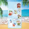 Toalha de banho de secagem rápida infantil de grandes dimensões Giz de cera Pequena nova toalha de praia Microfibra Velo de dupla face Toalha de praia com impressão digital