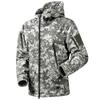 Jaqueta de pele de tubarão para atividades ao ar livre jaqueta tática masculina à prova d'água para atividades ao ar livre traje de fã militar corta-vento M65 jaqueta de inverno