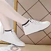 Tênis de Cano Alto para Mulheres, Primavera e Outono, Versátil, Tênis Casuais da Moda, Sapatos Brancos Leves de Solado Macio, Calçados Femininos, Tênis Esportivos, Sapatos Baixos