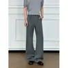 Cinturón de diseño de alta gama con caída, nuevo de otoño para hombre, pantalones casuales de corte limpio, elegantes, versátiles, de pierna recta