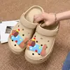 Novos Sapatos com Furos Respiráveis para Exterior Secagem Rápida Modernos Simples Duráveis Aumento de Altura Sola Grossa Resistente a Odores Sandálias de Praia