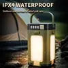Suministro Exclusivo Transfronterizo de Luces Multifuncionales para Acampar al Aire Libre con Capacidad de Salida, Diseño Plegable de Cuatro Hojas y Luz de Acampamento Alimentada por Energía Solar