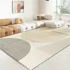Tapete de Sala de Estar Ins Estilo Creme Luxo Acessível Quarto de Luxo Sala de Estudo Sofá Moderno Mesa de Centro Cobertor Mesa de Cabeceira Tapete de Chão