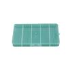 Caja de almacenamiento de plástico transparente PP con cinco compartimentos para aparejos de pesca Luya, caja de herramientas con partición fija, caja de componentes electrónicos