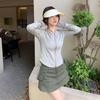 Roupa de Proteção Solar Slim-fit Transfronteiriça 2025 Casaco Fino Casual para Yoga Verão Esportes ao Ar Livre Sensação Leve Seda Gelo Roupa de Proteção Solar