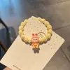 Laços de Cabelo Coloridos Desenho Ji Yi Xiaoba Cordas de Cabelo Estilo Ins Tiara de Menina Doce Elásticos de Cabelo para Casal Acessórios de Cabelo para Melhor Amigo Acessórios de Cabeça