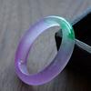 Venta al por mayor del fabricante Color Jadeíta de Cuarcita Tipo Hielo Púrpura Verde Pulsera Flotante Pulsera de Jade Transparente Hielo de Tres Colores Cuarcita Artesanía de Jade