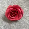 Cabeza de Rosa Búlgara 9cm Flor Artificial Pasador de Pelo Arreglo Floral Manualidad Guirnalda Decoración Flor Artificial