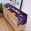 Camino de mesa de Halloween transfronterizo de nuevo estilo con un toque de alta gama, Tela colgante para fiesta navideña, Banderín de decoración para mesa de comedor de sala de estar, Personalización al por mayor