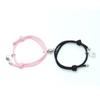 Pulseiras de Casal para Exportação Transfronteiriça Sucção Magnética Par de Estudantes Criativo Joias de Mão Masculinas e Femininas Presentes Linha Milão Juramento Aliança da Montanha